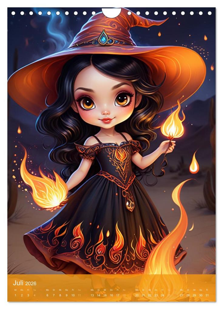 Weitere Ansicht: Niedliche Wetter Hexen (Wandkalender 2026 DIN A4 hoch), CALVENDO Monatskalender | Mythogalaxis Mythogalaxis, Calvendo, Mythogalaxis
