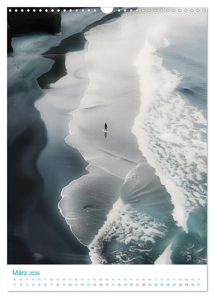 Weitere Ansicht: Blick von oben - Traumstrände (Wandkalender 2026 DIN A3 hoch), CALVENDO Monatskalender | Val Thoermer, Calvendo