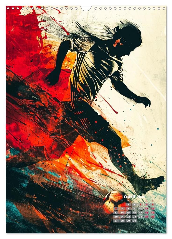 Weitere Ansicht: Fussball - Spieler in Action (Wandkalender 2026 DIN A3 hoch), CALVENDO Monatskalender | Dirk Meutzner, Calvendo