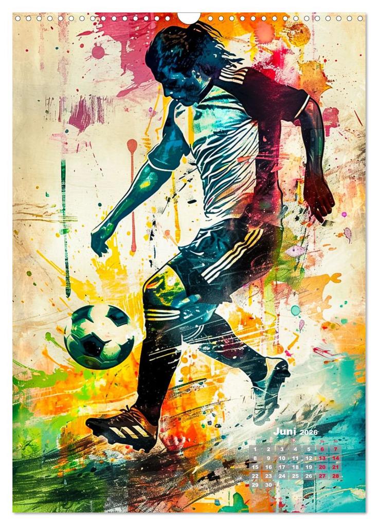 Weitere Ansicht: Fussball - Spieler in Action (Wandkalender 2026 DIN A3 hoch), CALVENDO Monatskalender | Dirk Meutzner, Calvendo