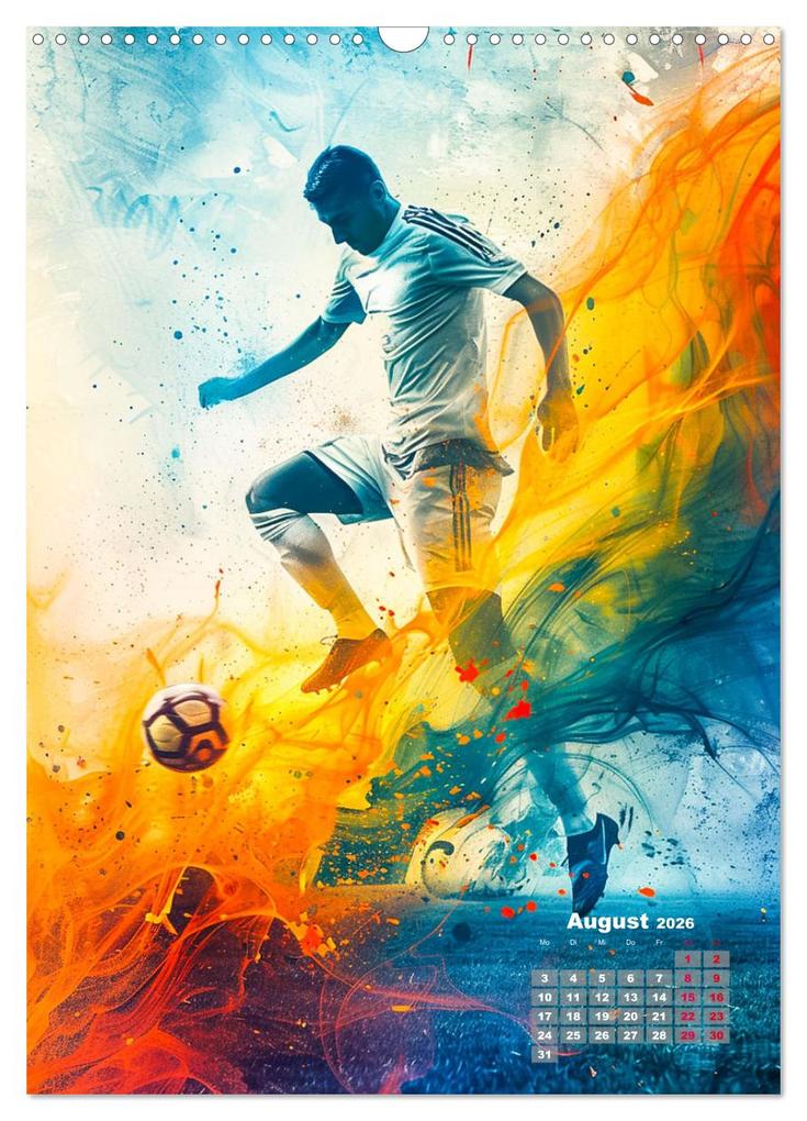 Weitere Ansicht: Fussball - Spieler in Action (Wandkalender 2026 DIN A3 hoch), CALVENDO Monatskalender | Dirk Meutzner, Calvendo