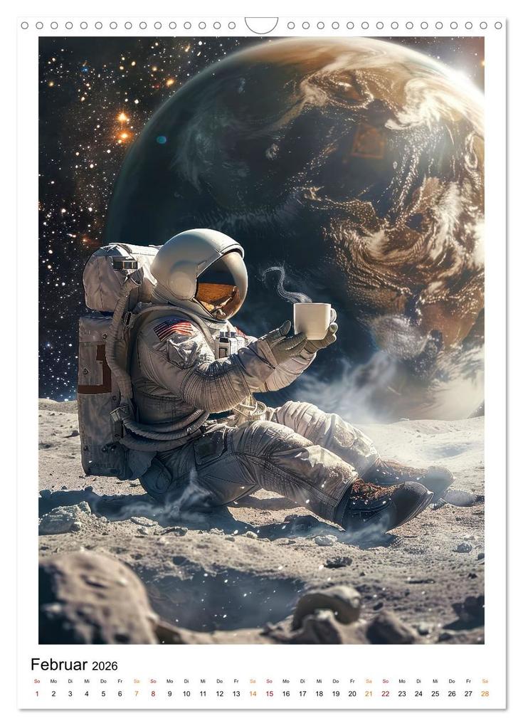 Weitere Ansicht: Astronauten - viel los im All (Wandkalender 2026 DIN A3 hoch), CALVENDO Monatskalender | Peter Roder, Calvendo