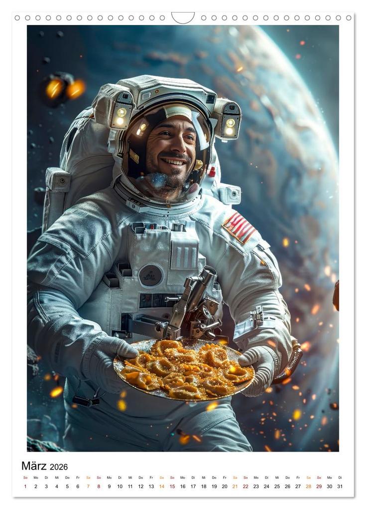 Weitere Ansicht: Astronauten - viel los im All (Wandkalender 2026 DIN A3 hoch), CALVENDO Monatskalender | Peter Roder, Calvendo