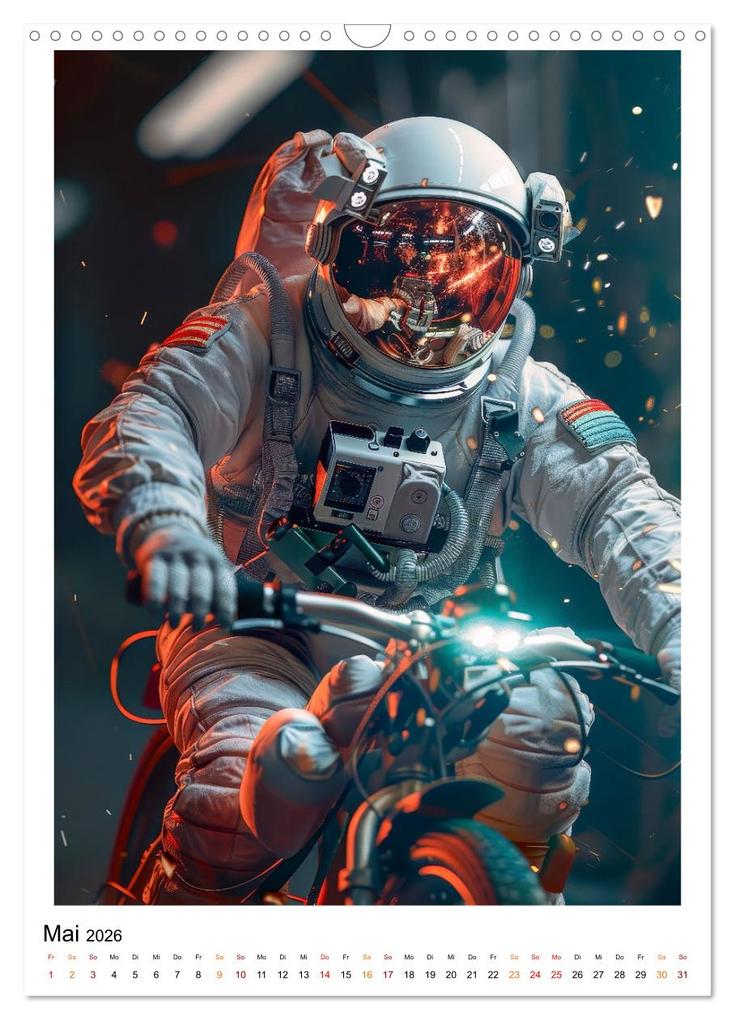 Weitere Ansicht: Astronauten - viel los im All (Wandkalender 2026 DIN A3 hoch), CALVENDO Monatskalender | Peter Roder, Calvendo
