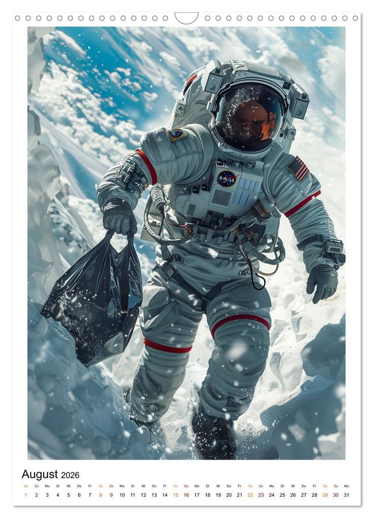 Weitere Ansicht: Astronauten - viel los im All (Wandkalender 2026 DIN A3 hoch), CALVENDO Monatskalender | Peter Roder, Calvendo