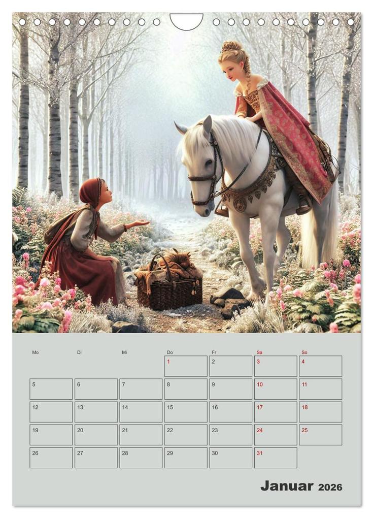 Weitere Ansicht: Königliche Momente - Kleine Prinzessin im Märchenwald (Wandkalender 2026 DIN A4 hoch), CALVENDO Monatskalender | Paul Michalzik, Calvendo