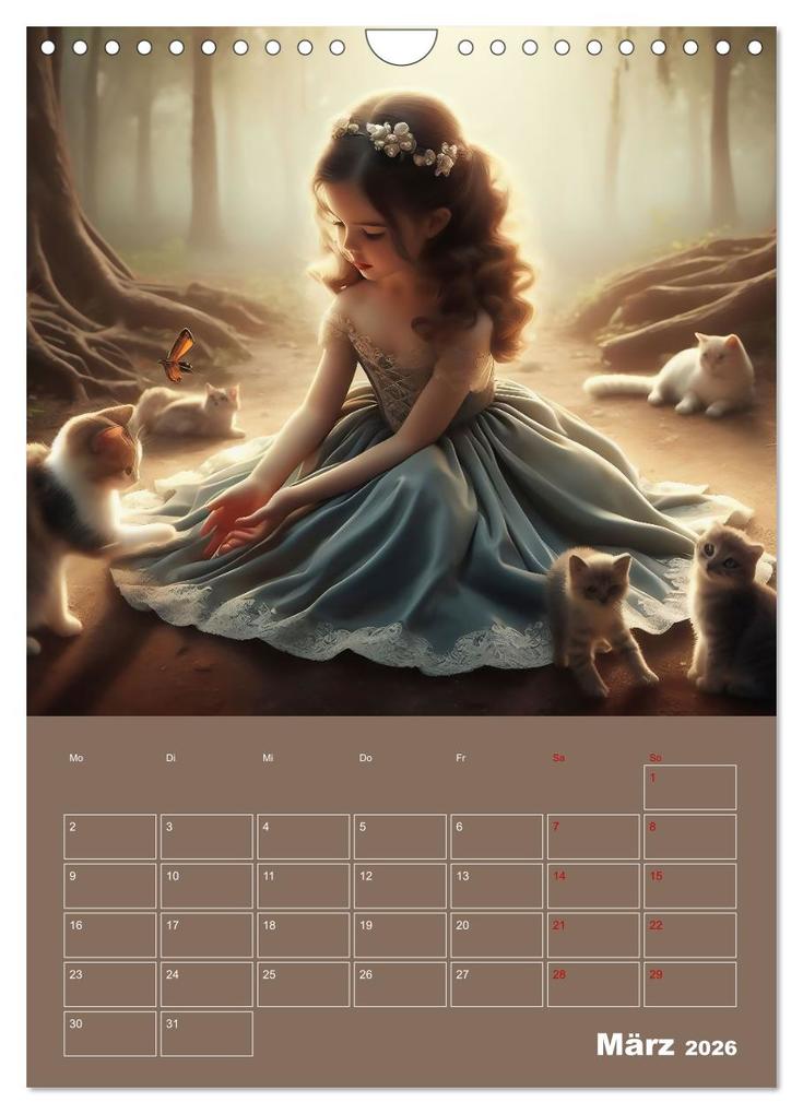 Weitere Ansicht: Königliche Momente - Kleine Prinzessin im Märchenwald (Wandkalender 2026 DIN A4 hoch), CALVENDO Monatskalender | Paul Michalzik, Calvendo