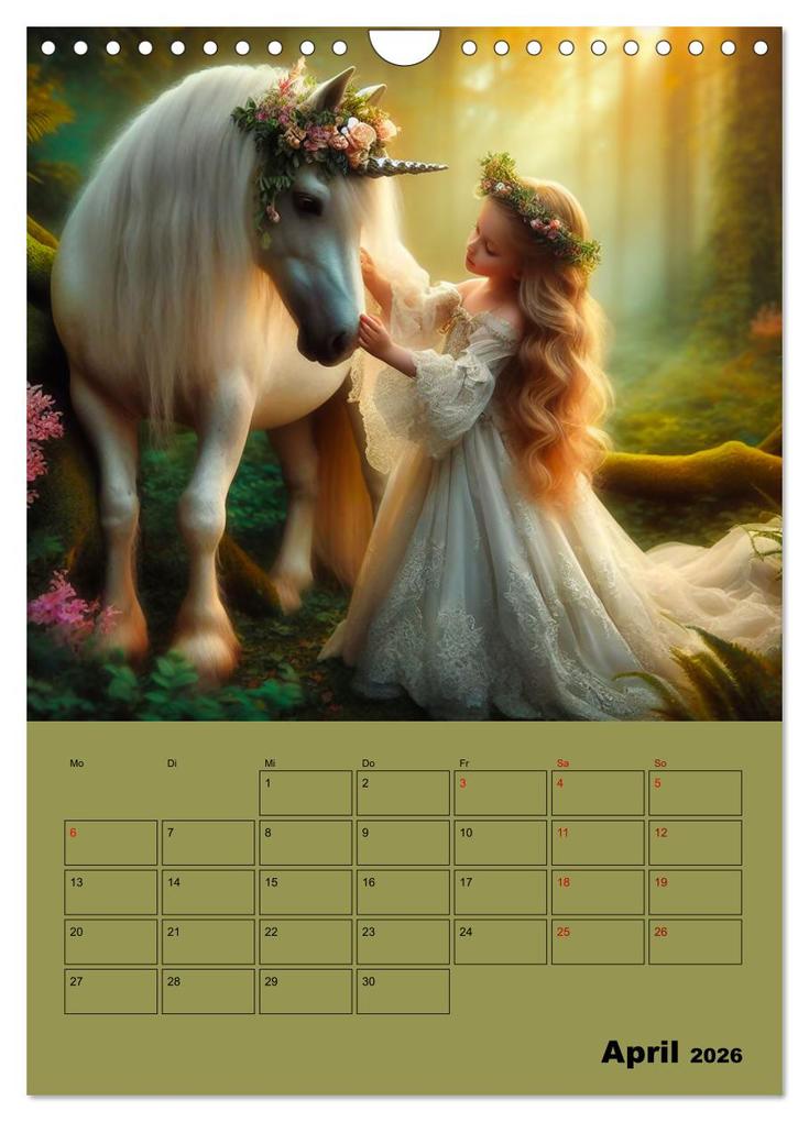 Weitere Ansicht: Königliche Momente - Kleine Prinzessin im Märchenwald (Wandkalender 2026 DIN A4 hoch), CALVENDO Monatskalender | Paul Michalzik, Calvendo
