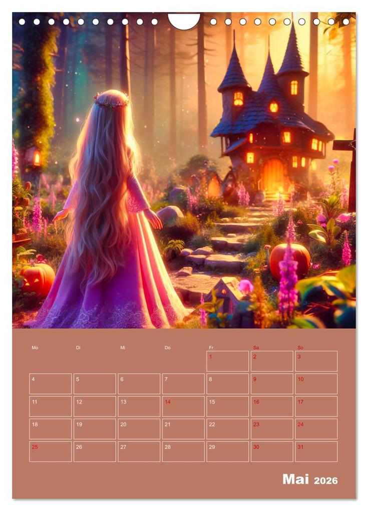 Weitere Ansicht: Königliche Momente - Kleine Prinzessin im Märchenwald (Wandkalender 2026 DIN A4 hoch), CALVENDO Monatskalender | Paul Michalzik, Calvendo