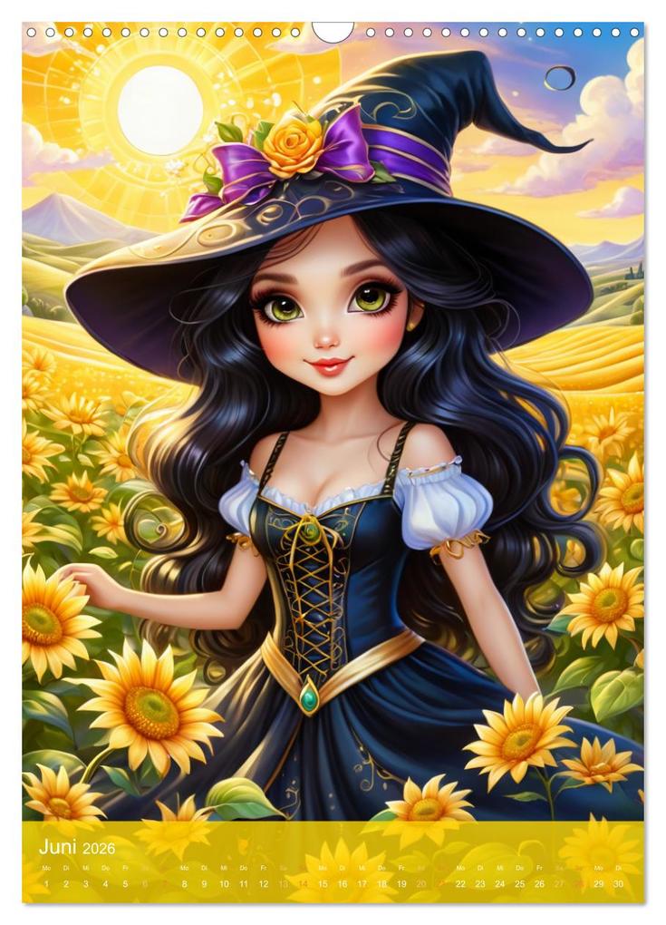 Weitere Ansicht: Niedliche Wetter Hexen (Wandkalender 2026 DIN A3 hoch), CALVENDO Monatskalender | Mythogalaxis Mythogalaxis, Calvendo, Mythogalaxis