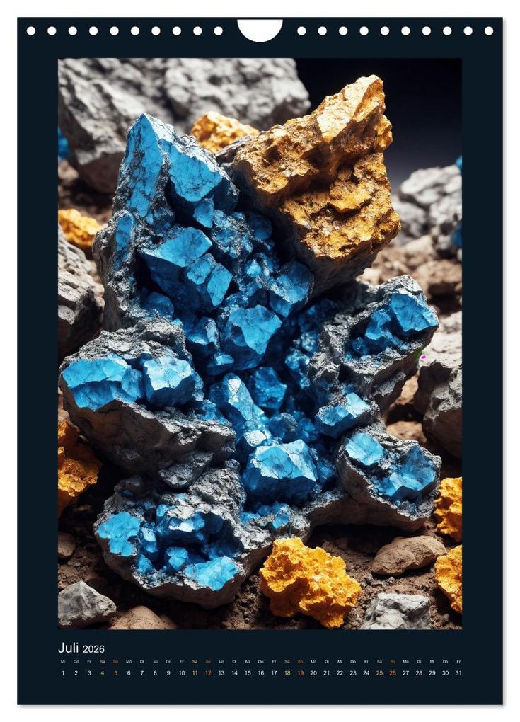 Weitere Ansicht: Fantastische Mineralien - Geheimnisvolle Schätze (Wandkalender 2026 DIN A4 hoch), CALVENDO Monatskalender | Sebastian Lüdke, Calvendo
