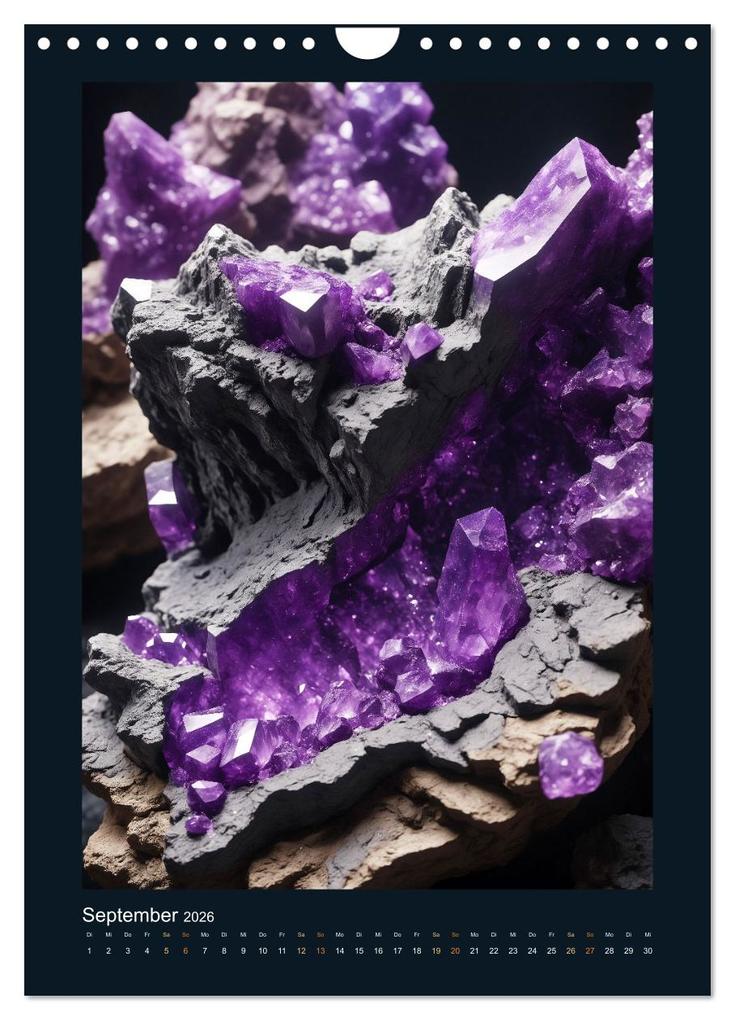 Weitere Ansicht: Fantastische Mineralien - Geheimnisvolle Schätze (Wandkalender 2026 DIN A4 hoch), CALVENDO Monatskalender | Sebastian Lüdke, Calvendo
