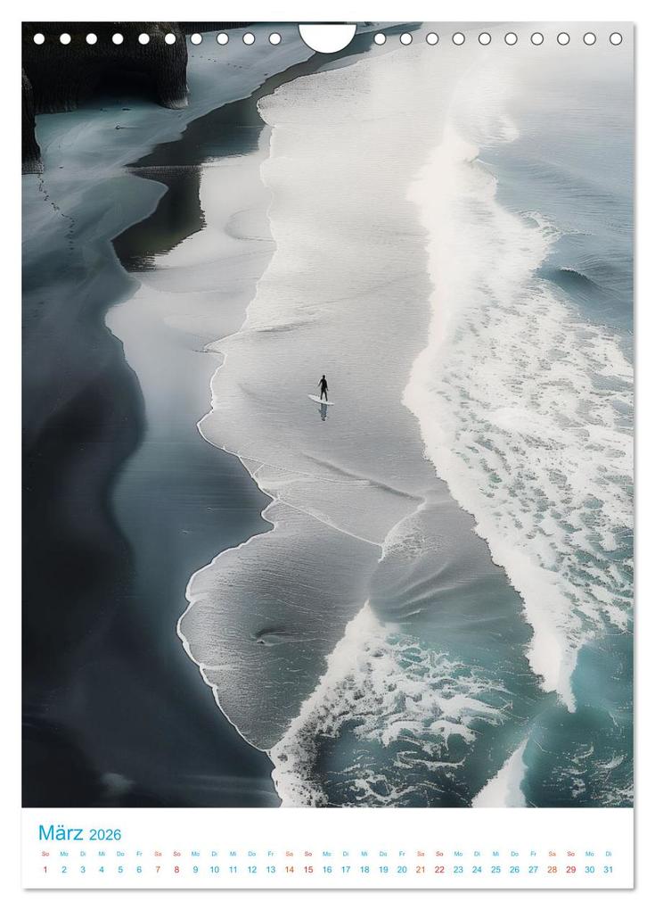 Weitere Ansicht: Blick von oben - Traumstrände (Wandkalender 2026 DIN A4 hoch), CALVENDO Monatskalender | Val Thoermer, Calvendo