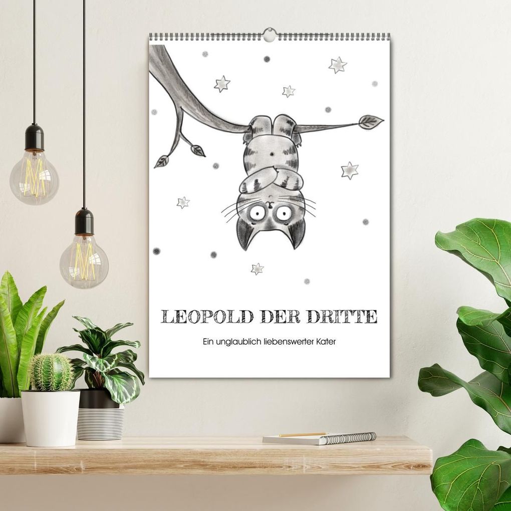 Weitere Ansicht: LEOPOLD DER DRITTE - Ein unglaublich liebenswerter Kater (Wandkalender 2026 DIN A2 hoch), CALVENDO Monatskalender | Calvendo, Danja Krampikowski