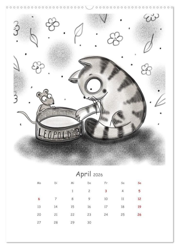 Weitere Ansicht: LEOPOLD DER DRITTE - Ein unglaublich liebenswerter Kater (Wandkalender 2026 DIN A2 hoch), CALVENDO Monatskalender | Calvendo, Danja Krampikowski