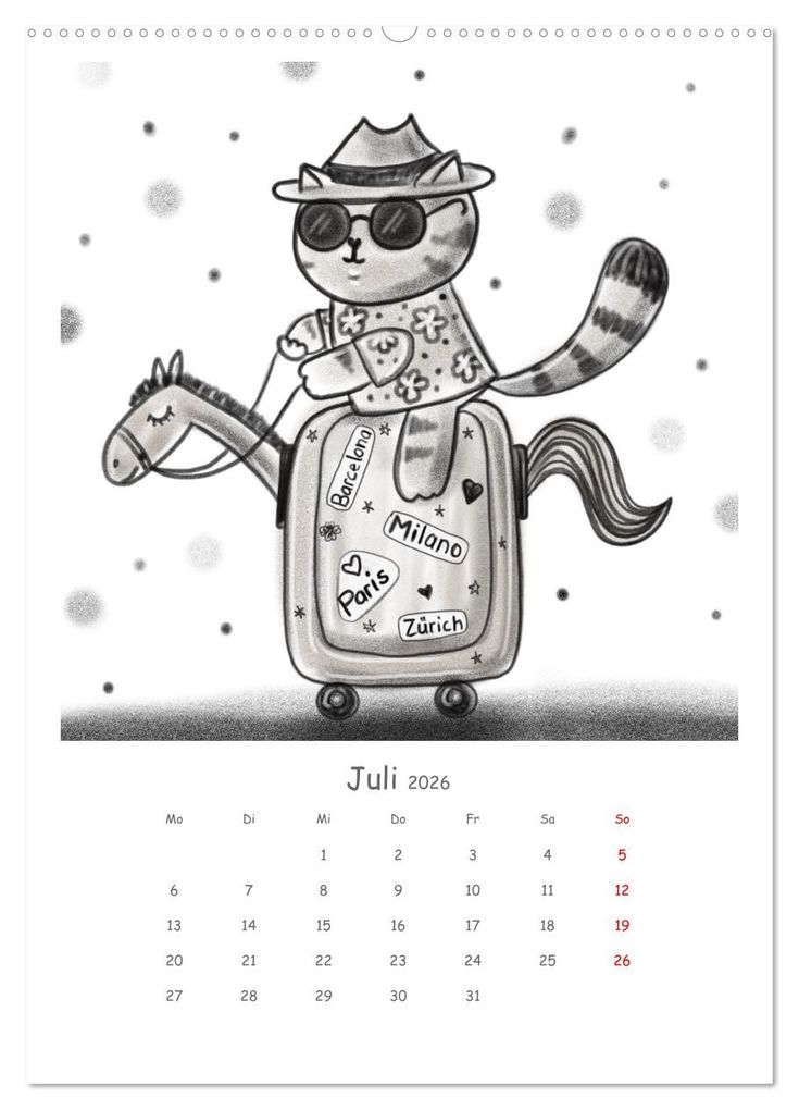 Weitere Ansicht: LEOPOLD DER DRITTE - Ein unglaublich liebenswerter Kater (Wandkalender 2026 DIN A2 hoch), CALVENDO Monatskalender | Calvendo, Danja Krampikowski