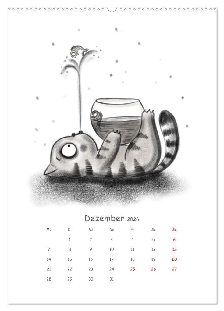 Weitere Ansicht: LEOPOLD DER DRITTE - Ein unglaublich liebenswerter Kater (Wandkalender 2026 DIN A2 hoch), CALVENDO Monatskalender | Calvendo, Danja Krampikowski