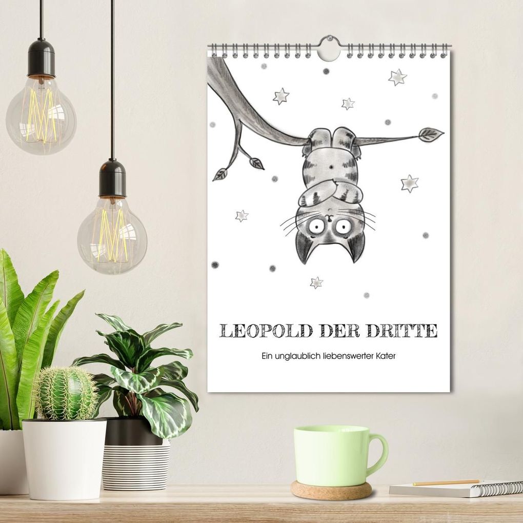 Weitere Ansicht: LEOPOLD DER DRITTE - Ein unglaublich liebenswerter Kater (Wandkalender 2026 DIN A4 hoch), CALVENDO Monatskalender | Calvendo, Danja Krampikowski