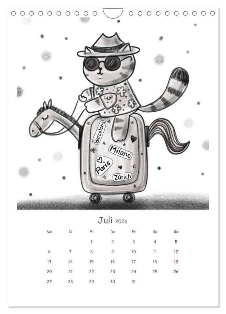 Weitere Ansicht: LEOPOLD DER DRITTE - Ein unglaublich liebenswerter Kater (Wandkalender 2026 DIN A4 hoch), CALVENDO Monatskalender | Calvendo, Danja Krampikowski