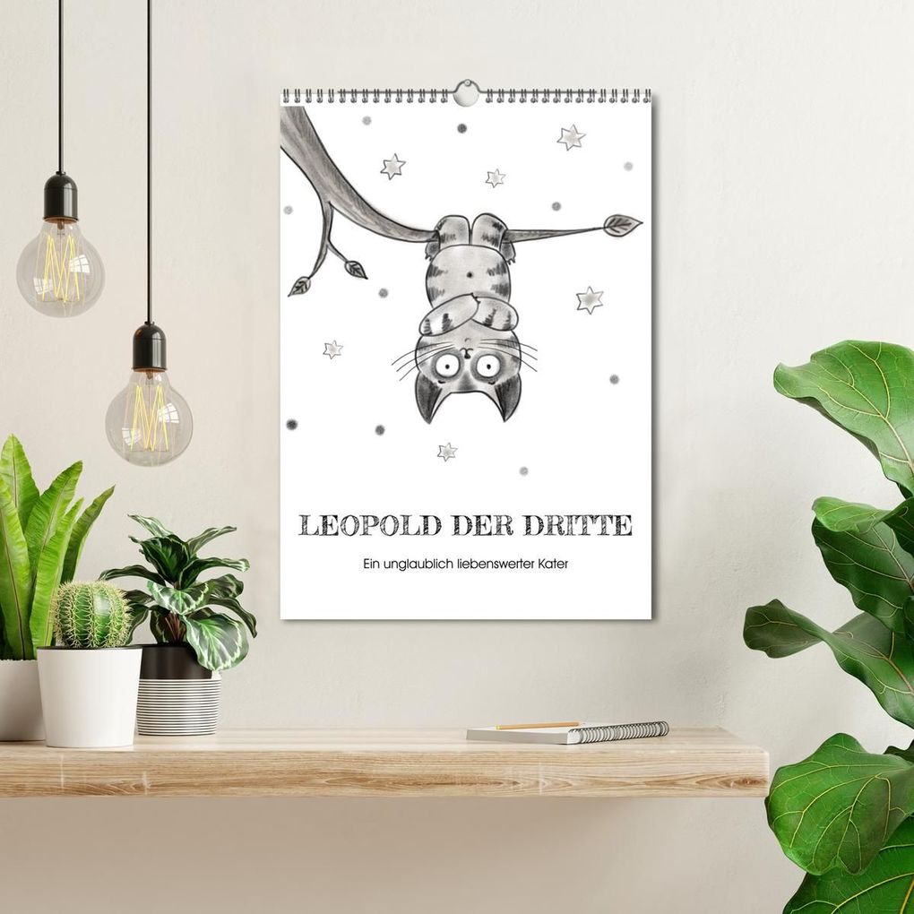 Weitere Ansicht: LEOPOLD DER DRITTE - Ein unglaublich liebenswerter Kater (Wandkalender 2026 DIN A3 hoch), CALVENDO Monatskalender | Calvendo, Danja Krampikowski