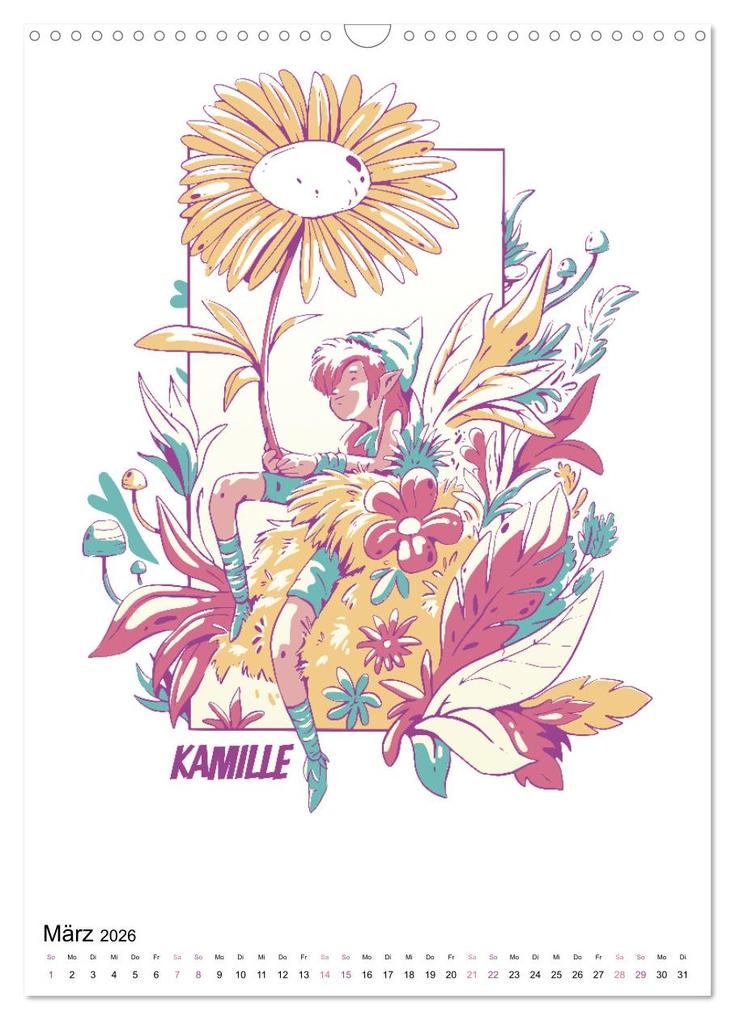 Weitere Ansicht: Wunderwelt der Blumen (Wandkalender 2026 DIN A3 hoch), CALVENDO Monatskalender | Luca Schmidt, Calvendo