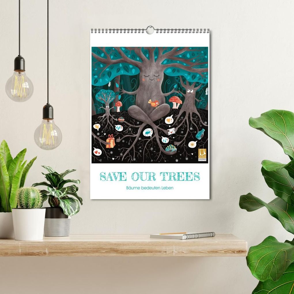 Weitere Ansicht: SAVE OUR TREES - Bäume bedeuten Leben (Wandkalender 2026 DIN A3 hoch), CALVENDO Monatskalender | Calvendo, Danja Krampikowski