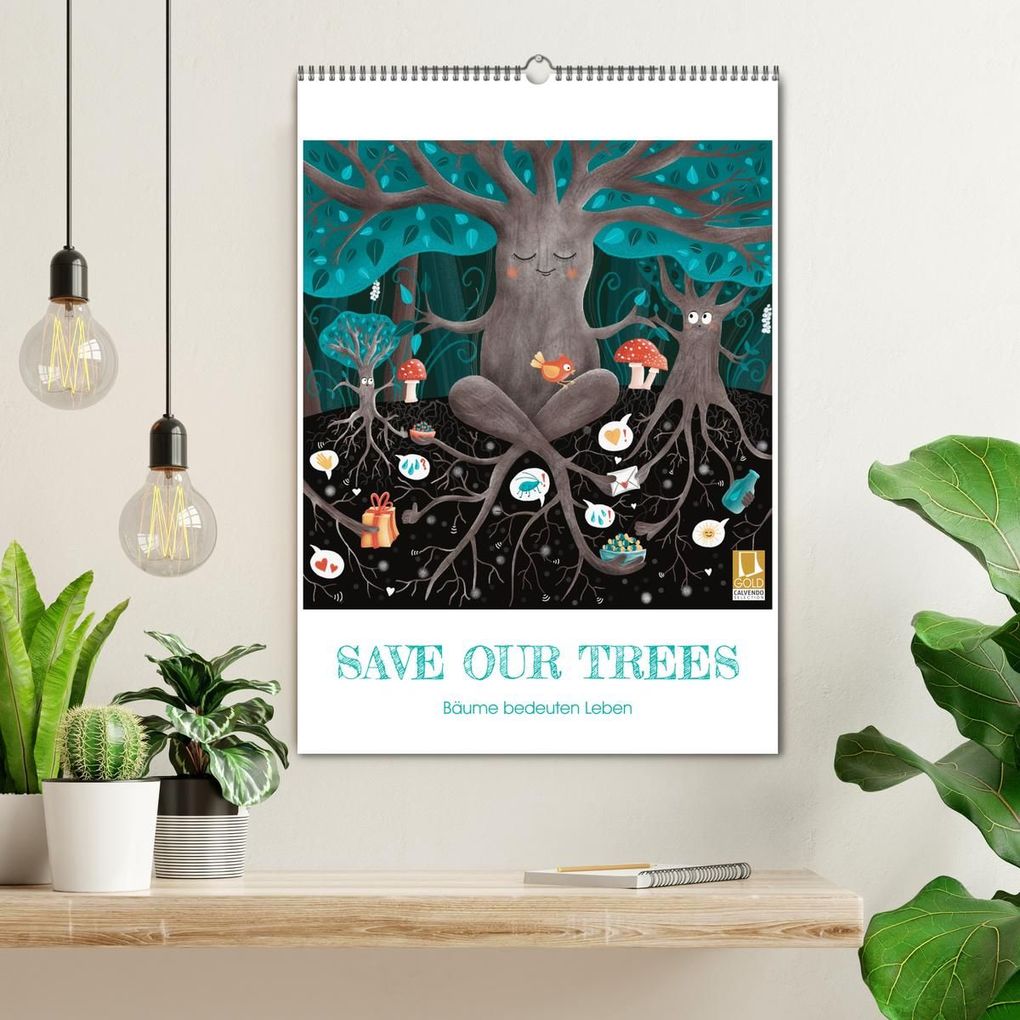 Weitere Ansicht: SAVE OUR TREES - Bäume bedeuten Leben (Wandkalender 2026 DIN A2 hoch), CALVENDO Monatskalender | Calvendo, Danja Krampikowski