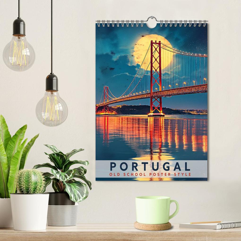 Weitere Ansicht: Portugal - Old School Poster Style (Wandkalender 2026 DIN A4 hoch), CALVENDO Monatskalender | Calvendo, Val Thoermer