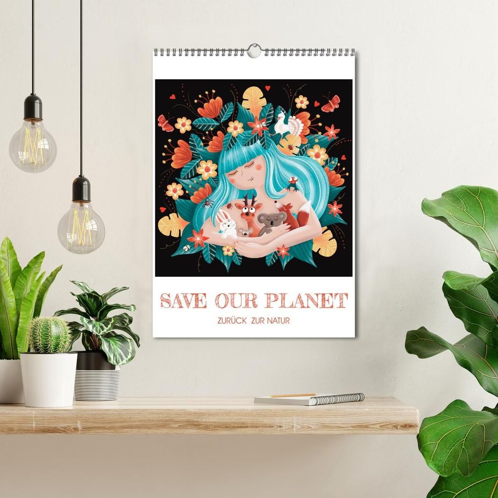Weitere Ansicht: SAVE OUR PLANET - Zurück zur Natur (Wandkalender 2026 DIN A3 hoch), CALVENDO Monatskalender | Calvendo, Danja Krampikowski