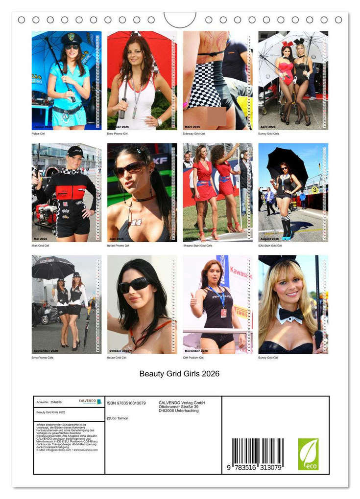 Weitere Ansicht: Beauty Grid Girls 2026 (Wandkalender 2026 DIN A4 hoch), CALVENDO Monatskalender | Calvendo, Udo Talmon
