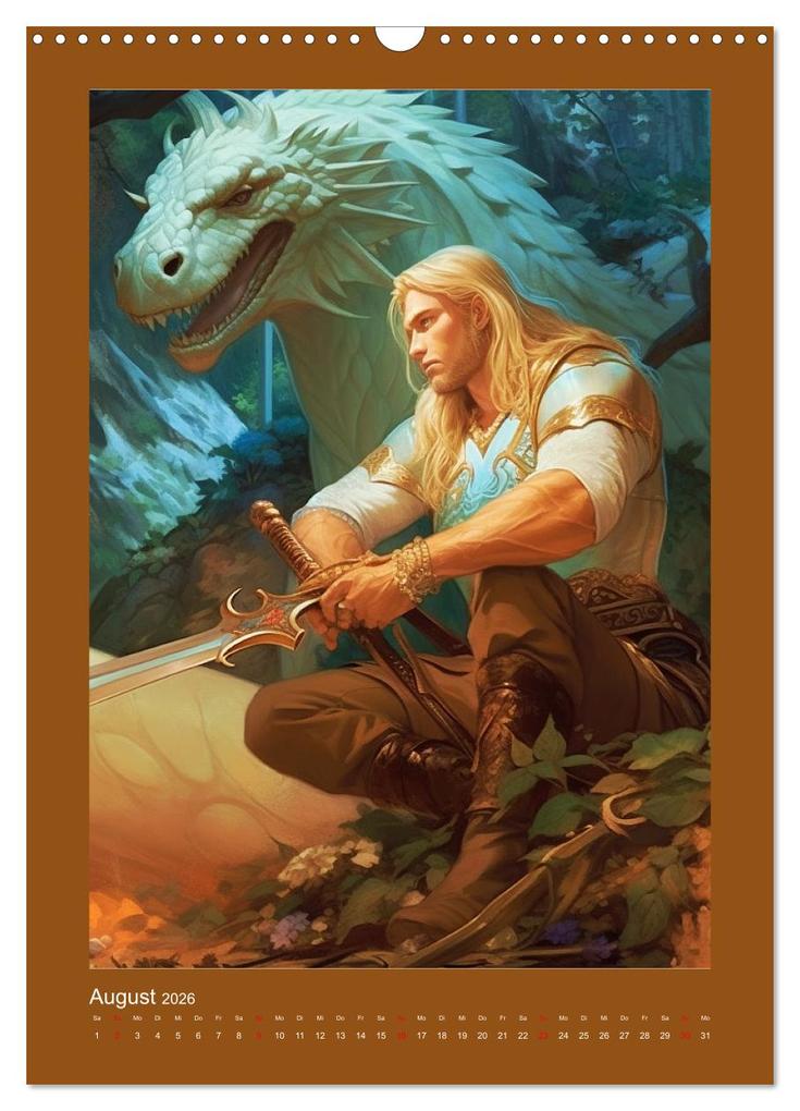 Weitere Ansicht: Die Anderswelt. Mystische Gestalten aus dem Mittelalter (Wandkalender 2026 DIN A3 hoch), CALVENDO Monatskalender | Calvendo, Rose Hurley