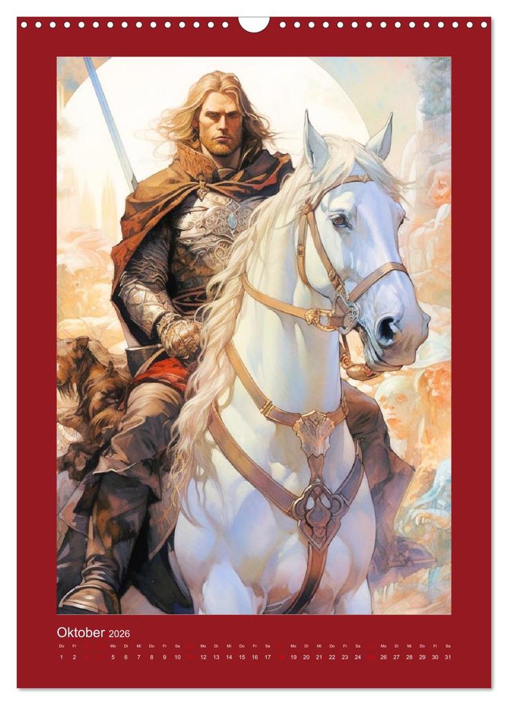 Weitere Ansicht: Die Anderswelt. Mystische Gestalten aus dem Mittelalter (Wandkalender 2026 DIN A3 hoch), CALVENDO Monatskalender | Calvendo, Rose Hurley