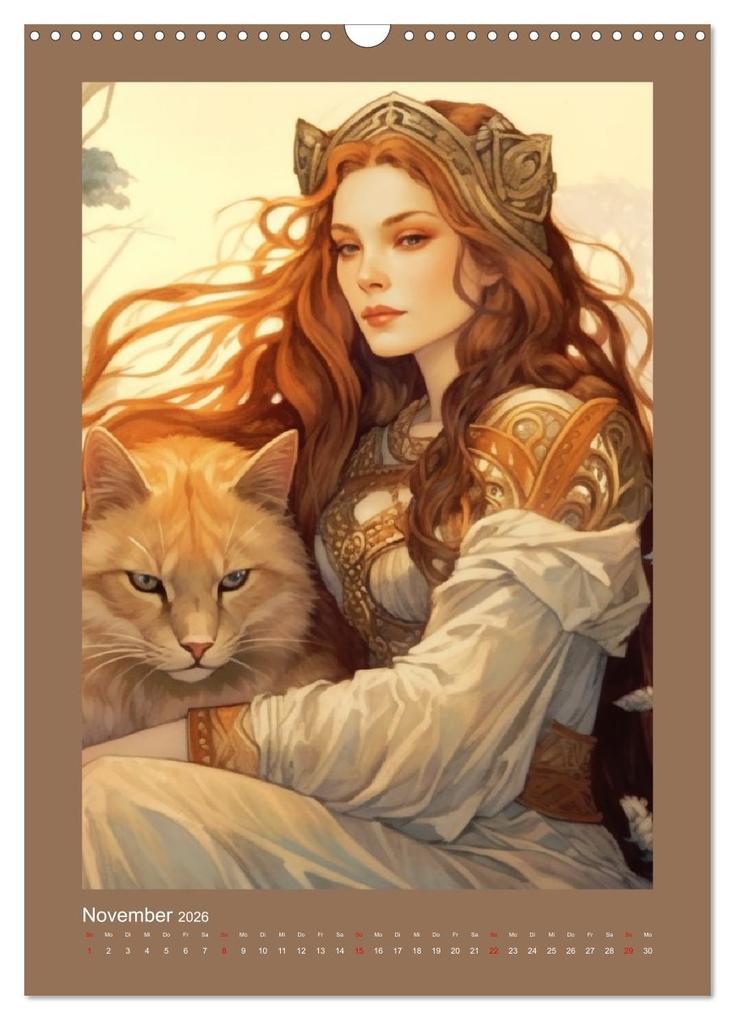 Weitere Ansicht: Die Anderswelt. Mystische Gestalten aus dem Mittelalter (Wandkalender 2026 DIN A3 hoch), CALVENDO Monatskalender | Calvendo, Rose Hurley