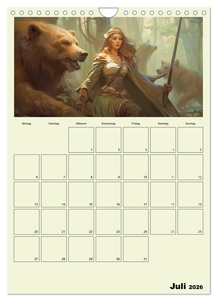 Weitere Ansicht: Im Zauberwald. Mystische Fabelwesen (Wandkalender 2026 DIN A4 hoch), CALVENDO Monatskalender | Calvendo, Rose Hurley