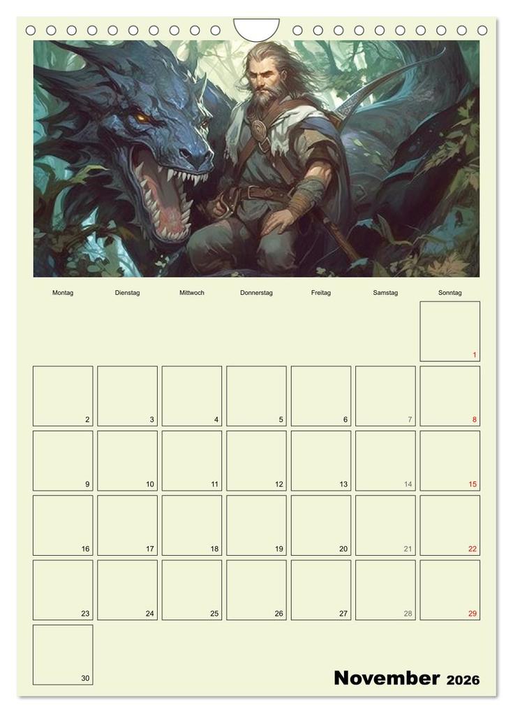 Weitere Ansicht: Im Zauberwald. Mystische Fabelwesen (Wandkalender 2026 DIN A4 hoch), CALVENDO Monatskalender | Calvendo, Rose Hurley