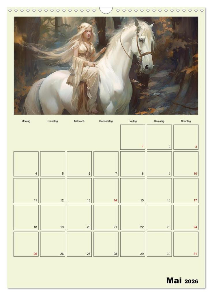 Weitere Ansicht: Im Zauberwald. Mystische Fabelwesen (Wandkalender 2026 DIN A3 hoch), CALVENDO Monatskalender | Calvendo, Rose Hurley