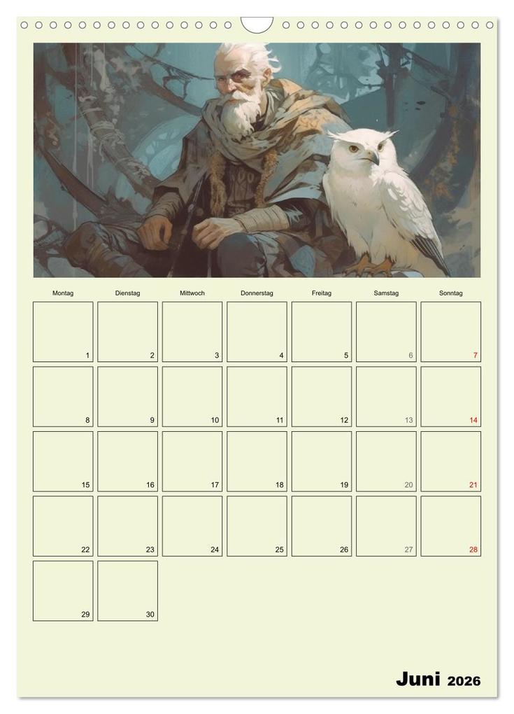 Weitere Ansicht: Im Zauberwald. Mystische Fabelwesen (Wandkalender 2026 DIN A3 hoch), CALVENDO Monatskalender | Calvendo, Rose Hurley