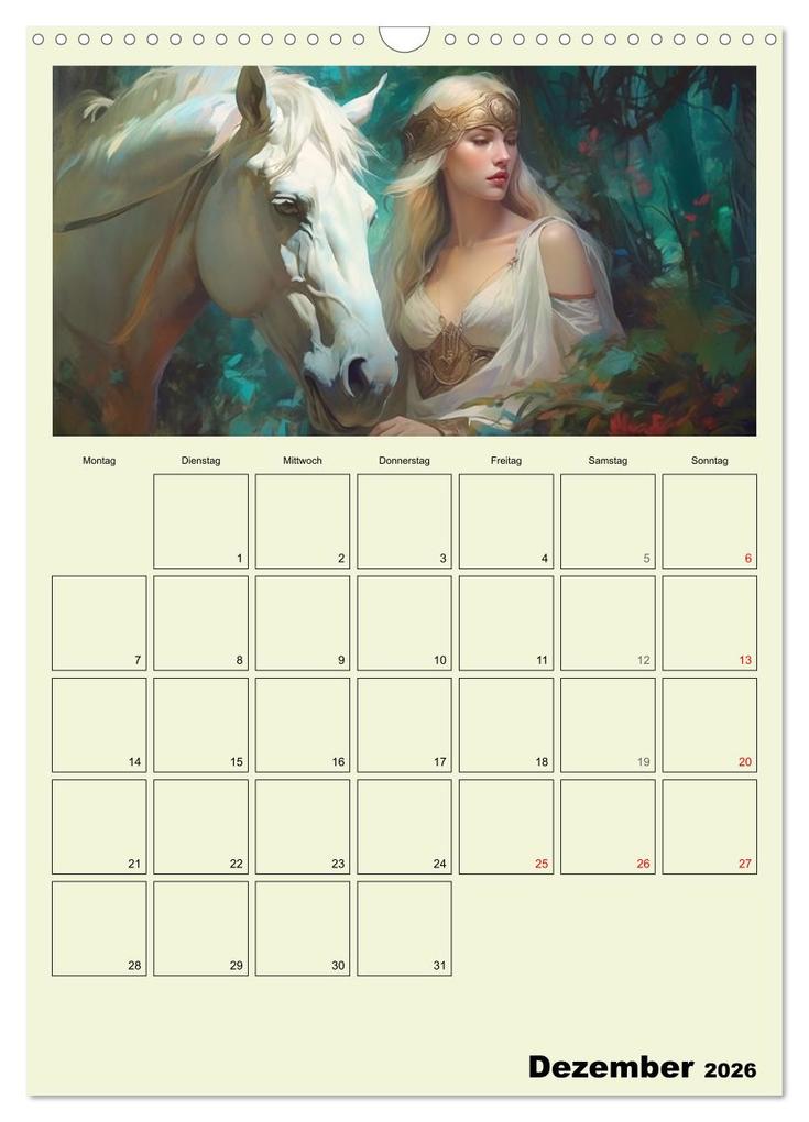 Weitere Ansicht: Im Zauberwald. Mystische Fabelwesen (Wandkalender 2026 DIN A3 hoch), CALVENDO Monatskalender | Calvendo, Rose Hurley
