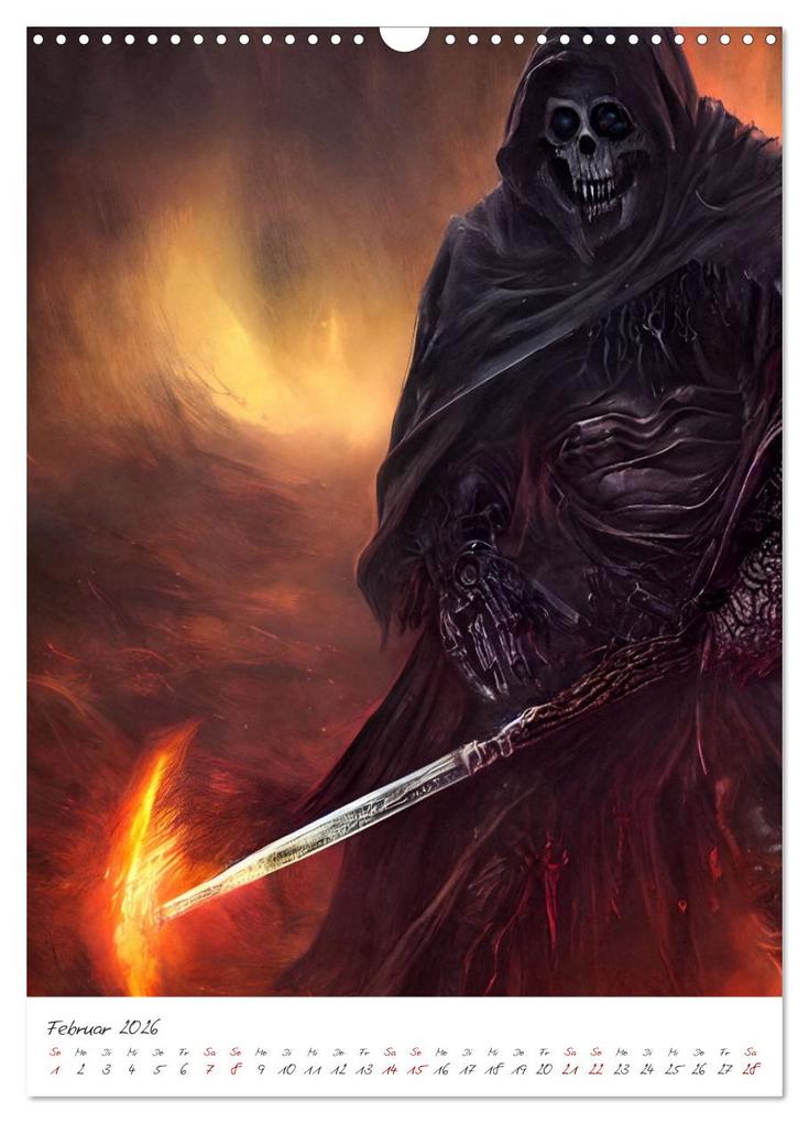 Weitere Ansicht: Dark Fantasy Art - Helden und Monster (Wandkalender 2026 DIN A3 hoch), CALVENDO Monatskalender | Markus Gann, Calvendo