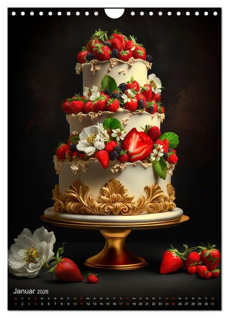 Weitere Ansicht: Zur Hochzeit eine Torte (Wandkalender 2026 DIN A4 hoch), CALVENDO Monatskalender | Peter Roder, Calvendo
