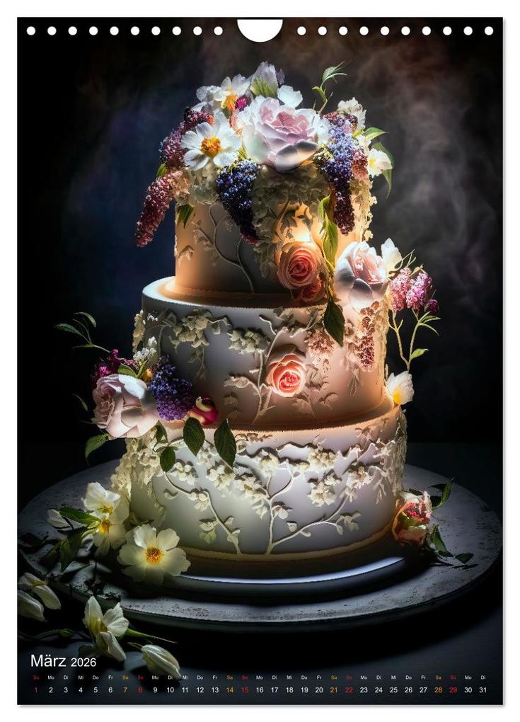 Weitere Ansicht: Zur Hochzeit eine Torte (Wandkalender 2026 DIN A4 hoch), CALVENDO Monatskalender | Peter Roder, Calvendo