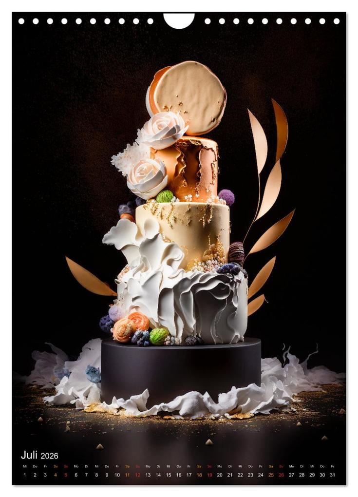 Weitere Ansicht: Zur Hochzeit eine Torte (Wandkalender 2026 DIN A4 hoch), CALVENDO Monatskalender | Peter Roder, Calvendo