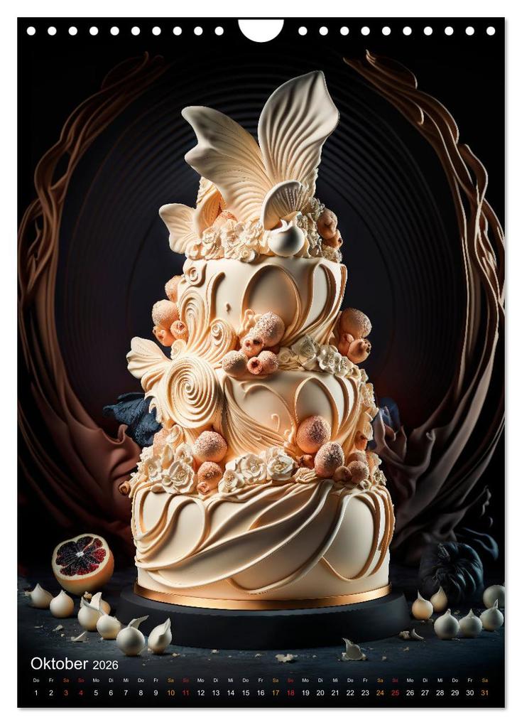 Weitere Ansicht: Zur Hochzeit eine Torte (Wandkalender 2026 DIN A4 hoch), CALVENDO Monatskalender | Peter Roder, Calvendo