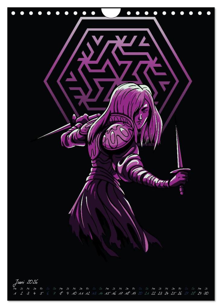 Weitere Ansicht: Dunkle Krieger (Wandkalender 2026 DIN A4 hoch), CALVENDO Monatskalender | Luca Schmidt, Calvendo