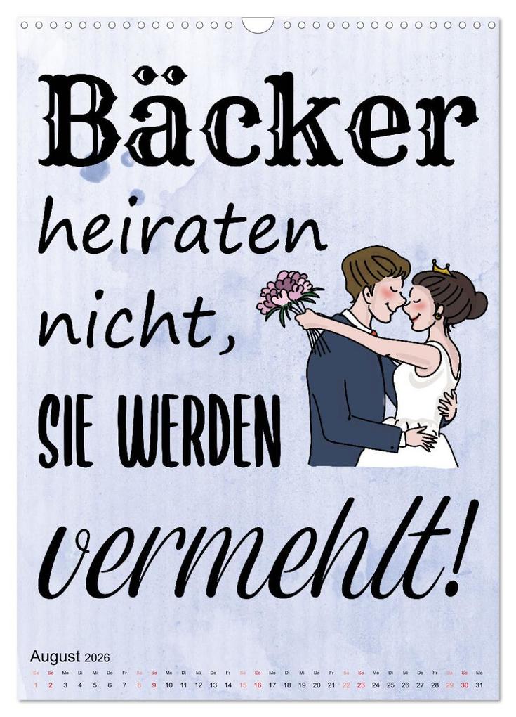Weitere Ansicht: Bäckersprüche (Wandkalender 2026 DIN A3 hoch), CALVENDO Monatskalender | Sabine Löwer, Calvendo