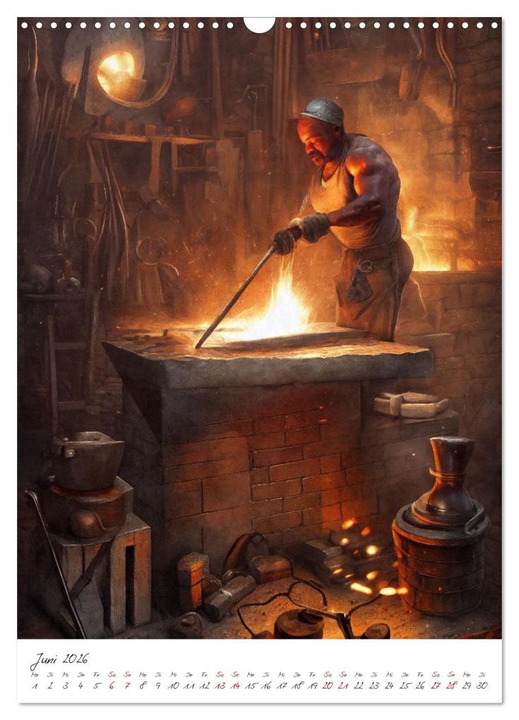 Weitere Ansicht: Dark Fantasy Art - Zeit der Helden (Wandkalender 2026 DIN A3 hoch), CALVENDO Monatskalender | Markus Gann, Calvendo