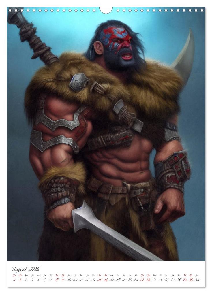 Weitere Ansicht: Dark Fantasy Art - Zeit der Helden (Wandkalender 2026 DIN A3 hoch), CALVENDO Monatskalender | Markus Gann, Calvendo