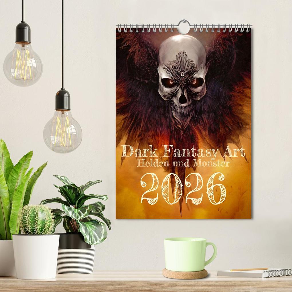 Weitere Ansicht: Dark Fantasy Art - Helden und Monster (Wandkalender 2026 DIN A4 hoch), CALVENDO Monatskalender | Markus Gann, Calvendo