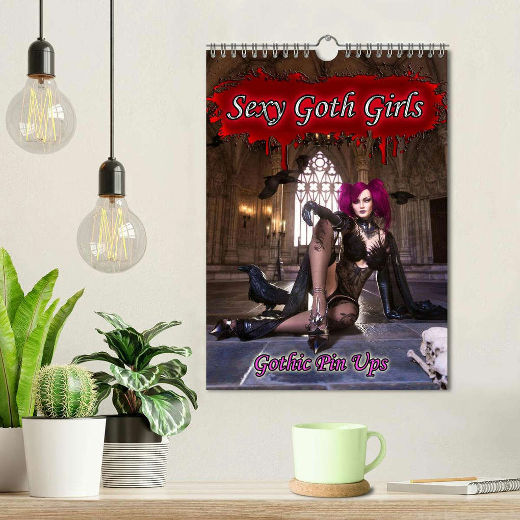 Weitere Ansicht: Sexy Goth Girls - Gothic Pin Ups (Wandkalender 2026 DIN A4 hoch), CALVENDO Monatskalender | Karsten Schröder, Calvendo
