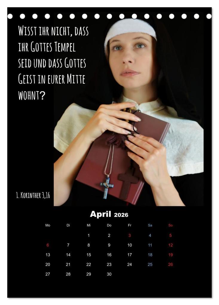 Weitere Ansicht: Der Bibelkalender - mit Gottes Wort durchs Jahr (Tischkalender 2026 DIN A5 hoch), CALVENDO Monatskalender | Stefan Widerstein - SteWi.info, Calvendo